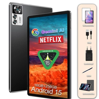 SENLINTECH Nuovo tablet 10.1" Android 15 16GB RAM+256GB ROM 8000mAh WlFl Gemini AI doppia fotocamera