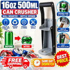 16OZ 500ML LARGE BEER TIN CAN CRUSHER WALL MOUNTED RECYCLING TOOL BOTTLE OPENER