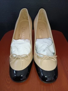 Preowned Chanel Leather Shoe Womens Shoe. Size U. S 4.5. E.U  34.5 - Picture 1 of 7