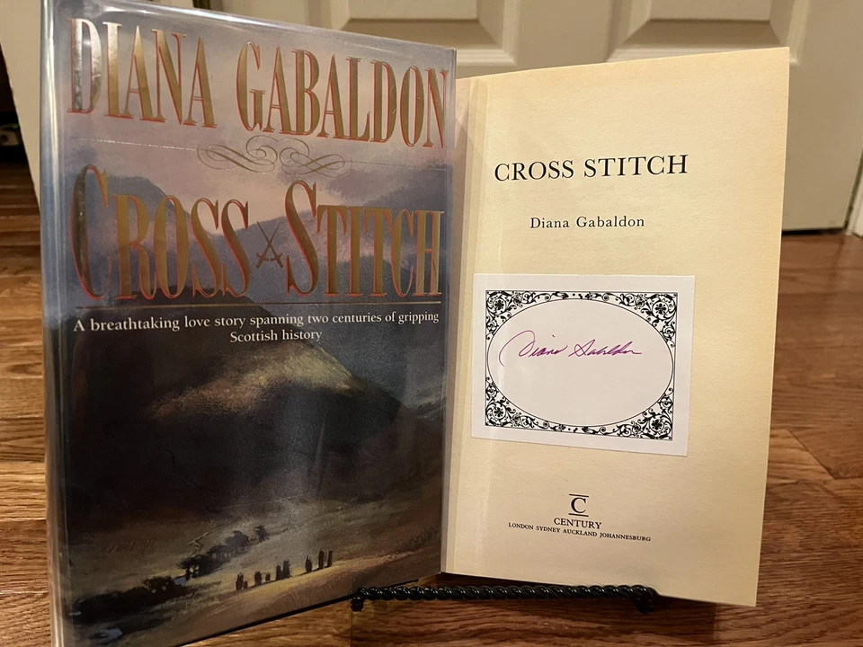 Diana Gabaldon Flat Signed Cross Stitch 1 of 2000 (Outlander Book One, 1991 UK) - image 1 of 4