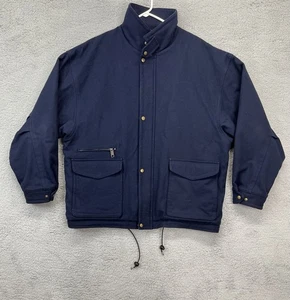 Pendleton 100% Virgin Wool  Navy Blue Chore Barn Coat Jacket Mens Xl - Picture 1 of 17
