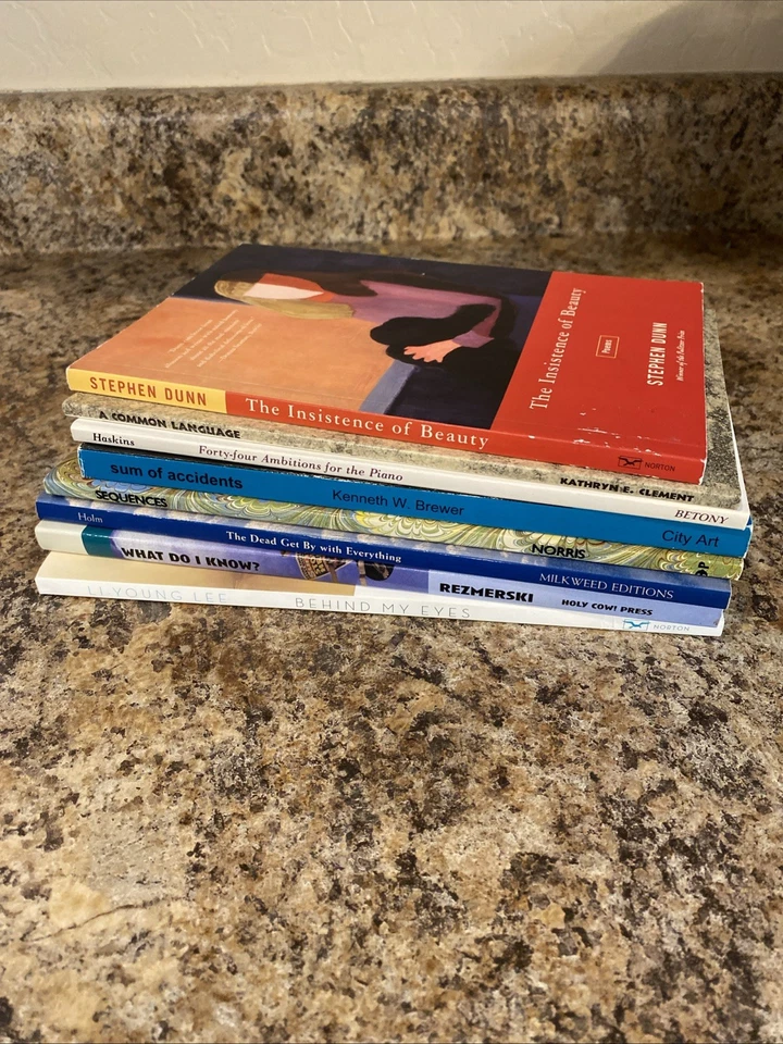 Poetry 8 Book Lot - Li-Young Lee, Dunn, Brewer, Rezmerski - SIGNED - Fine Pbs - Image 1 of 4