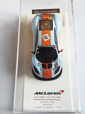 1/43 TrueScale Miniatures (TSM) McLaren MP4-12C GT3 Gulf Racing No.69 Spa 24 Hrs - Image 1 of 4
