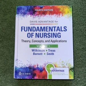 FA Davis Fundamentals of Nursing Book - Volume 1 - 4th Edition Hardcover. Indexs - Picture 1 of 4