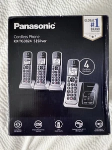 Panasonic KX-TG3824S Cordless Phone with Digital Answering Machine, Advanced - Zdjęcie 1 z 4