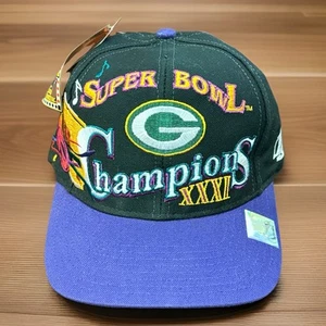 DS Vtg  1997 Green Bay Packers Super Bowl XXXI Champions Snapback Hat Cap - Picture 1 of 5
