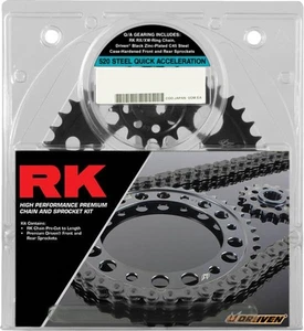 RK 520 Quick Acceleration Chain & Sprocket Kit Black/Natural BMW S 1000 RR - Picture 1 of 1