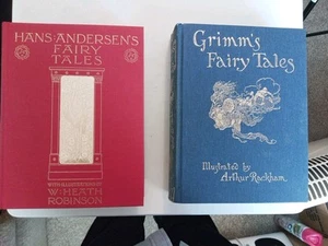 Grimm's & Hans Andersen's FAIRY TALES - Heath Robinson & A Rackham FOLIO SOCIETY - Picture 1 of 4