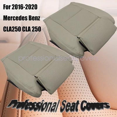 Cubierta de asiento inferior perforada bronceada para Mercedes Benz CLA 250 2016 2017 2018 2019 Foto 1 de 4