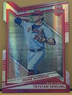 2022 Elite Extra Edition Trystan Vrieling Prime Numbers A Die-Cut Yankees /100 - Image 1 of 2