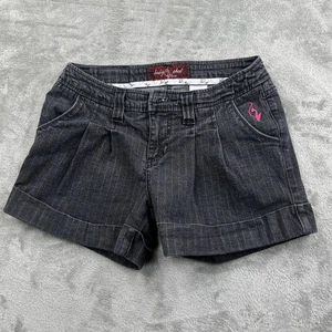 Vintage Y2K Missing Button Baby Phat Shorts Black Pink Size 3 Women’s - Picture 1 of 11