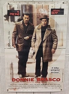 Original 1997 Donnie Brasco Movie Poster 27x40” Johnny Depp Al Pacino Rolled - Picture 1 of 10
