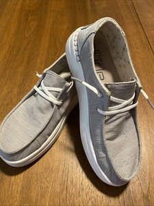 Hey Dude Shoes size 9 Women Grey Silver Sparkle - Picture 1 of 6