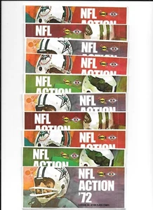 (100) Sealed packs of 1972 Sunoco Football Stamps (9 stamps per pack) - Picture 1 of 1