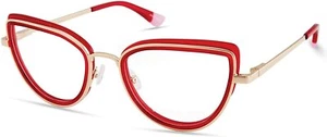 Victoria's Secret VS5020 066 Red/Gold Metal Optical Eyeglasses Frame 51-19-140 - Picture 1 of 2