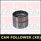 Cam Follower (X8) Exhaust Intake Fits ROVER 100 METRO 200 25 14 K4M 77SFB