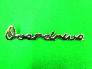 Triumph Chrome "Overdrive" Script / Scroll Badge for Triumph Spitfire, 603906 - Picture 1 of 2
