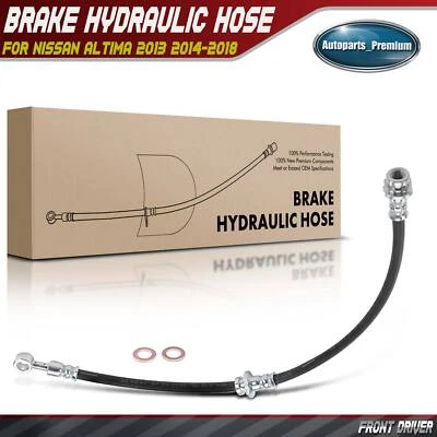 Front LH Driver Brake Hydraulic Hose for Nissan Altima 2013 2014 2015 2016-2018 Foto 1 de 4
