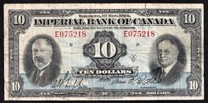 1934 Imperial Bank Of Canada $10 Ten Dollar Banknote - CH 375-18-06 Chartered - Picture 1 of 2
