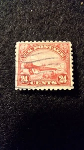 Scott #C-6, Red, 24 cents, Airmail, U/LH - Picture 1 of 2