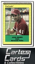 Jason Urbanek 1991 ProCards #3465  Martinsville Phillies