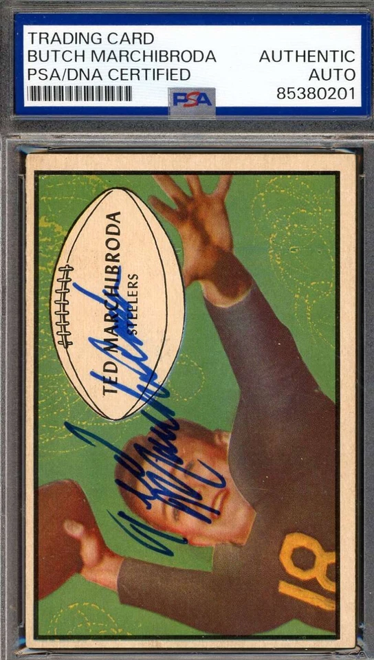Butch Ted Marchibroda PSA DNA Signed 1953 Bowman Rookie Autograph - Image 1 of 1