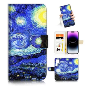 ( For Samsung S22 Ultra ) Flip Case Cover PH26759 Van Gogh Starry Night - Photo 1 sur 7