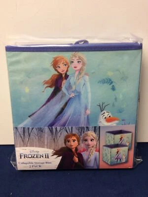 Contenedores de almacenamiento llamables Disney Frozen IIC azules paquete de 2 9X9X9 Foto 1 de 4