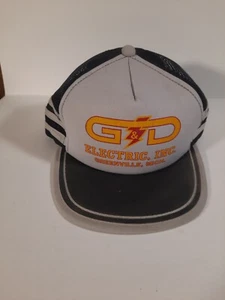 Gorra de béisbol G&D Electric Inc. Greenville, MI negra malla trasera para adultos sombrero - Imagen 1 de 5