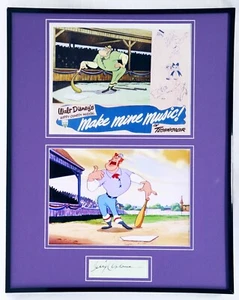 Pantalla de fotos firmada de Jerry Colonna enmarcada Casey at the Bat 16x20 - Imagen 1 de 2