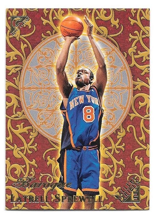 LATRELL SPREWELL 1999-00 2000 TOPPS GALLERY EXHIBITS BAROQUE GE24 KNICKS SP SSP - Image 1 of 1