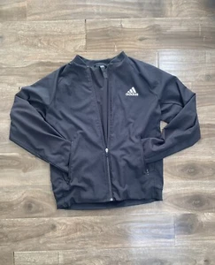 Adidas Jacke Herren Medium Schwarz Full Zip Langarm Windbreaker Activewear - Bild 1 von 5