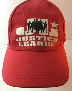 Justice League Sugar Loaf Official TM/DC Comics Cap Red Preowned Red w/white - Picture 1 of 7