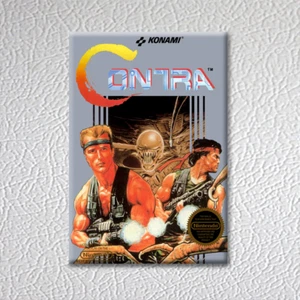 NES - Contra (NEW High Quality Box Art FRIDGE MAGNET) - Picture 1 of 2