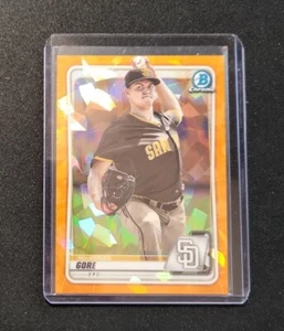 MacKenzie Gore 2020 Bowman Chrome Sapphire Orange 49/75 Prospect Padres - Picture 1 of 2