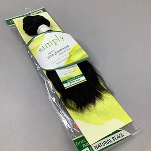 10" Natural Wave NBK unverarbeitet brasilianisches 100 % Echthaar natürlich schwarz Produktbündel - Bild 1 von 5