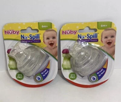 Juego de 2 caños de repuesto Nuby sin derrames 9955 paquetes de 2 piezas 4 caños totales *2C Foto 1 de 2