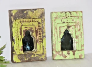 Vintage Holz Wandbehang Wohndeko Spiegelrahmen original alt fein handgeschnitzt - Bild 1 von 7