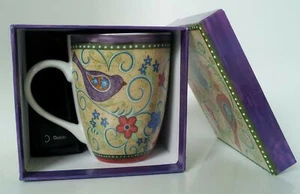 Divinity Patterned Birds Ceramic Coffee Mug with Gift Box PSALM 103:5 12 Oz NEW - Picture 1 of 9