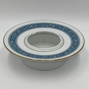 Rare Noritake Pontchartrain Deep Unique Rimmed Ashtray Dish Blue White Gold - Picture 1 of 5