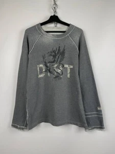 Diesel DIRT dragon y2k 90s 00s vintage distressed sweatshirt rare Italy size M - Picture 1 of 6