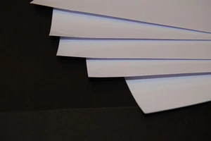 5 A4 Weiß Selbstklebend Sticker Folie Blätter Tintenstrahldrucker 100mic Papier - Bild 1 von 1