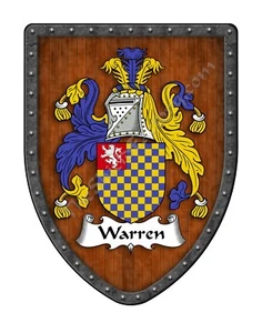 Escudo de armas personalizado de la familia Warren escudo colgante SH503P-DG-HG - Imagen 1 de 1