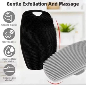 Soft Silicone Premium Exfoliating Body Brush Cleanser Scrubber for Gentle Skin - Picture 1 of 5