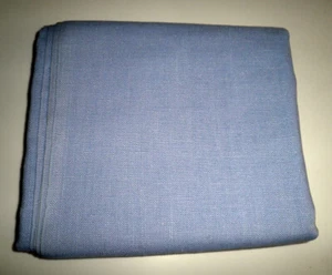 VINT TOOTAL TEBILIZED CREASE RESISTANCE LIGHT BLUE LINEN LIKE FABRIC 1.6m x 96cm - Picture 1 of 5
