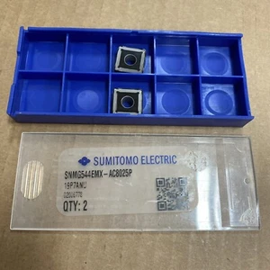 ** Menge 2 ** Sumitomo SNMG544 EMX Grade AC8025P Hartmetall Wendeplatte - Bild 1 von 4