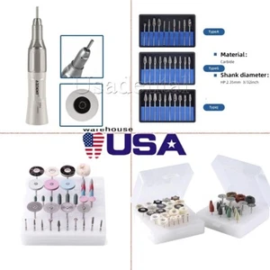 Dental Straight Low Speed Handpiece/HP Polishing Burs/Polishing Kit Lab Polisher - Picture 1 of 50