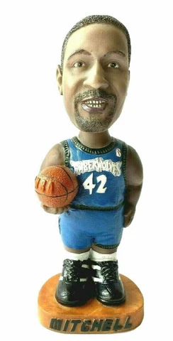 Sam Mitchell Bobblehead #42 NBA Fan Giveaway 2001 Minnesota Timberwolves Wolves Cover