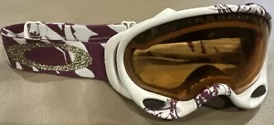 Oakley Snow/Ski/Snowboard Goggles-Winter Sports Unisex(White/Purple) Amber Lens - Picture 1 of 10