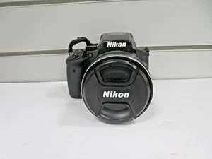 **DIFETTOSO** NIKON COOLPIX P900 FOTOCAMERA DIGITALE NERA SENZA CAVI NO BATTERIE- MRILDV - Foto 1 di 12